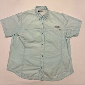 Columbia PFG Light Blue Vented Fishing Shirt XL